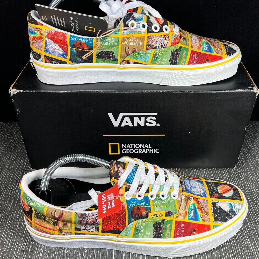 Men's Shoes Size 10 - VANS Era x National Geographic Classic Covers 2020